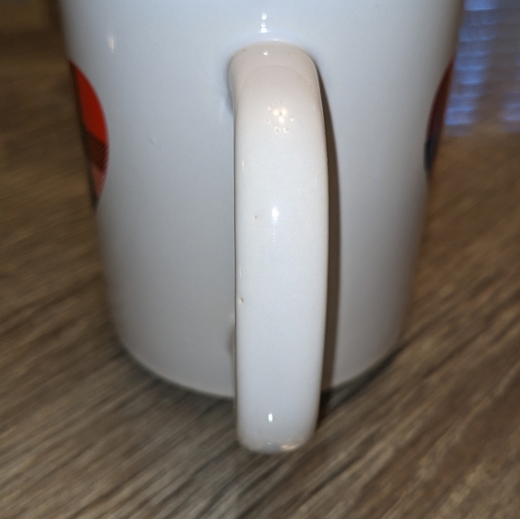 Plaid Heart Valentine Mug Red Black Buffalo Print Tartan Love Romantic Western - Picture 3 of 4